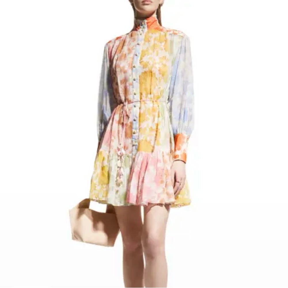 Zimmermann Postcard Lantern Mini Dress - Picture 5 of 10